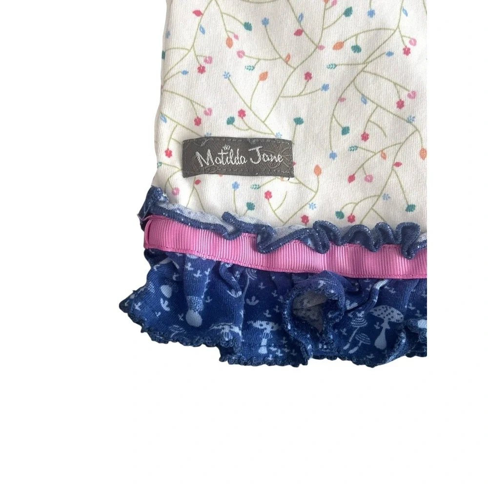 Matilda Jane Love You So Mushroom Girls Tunic Dress 18-24 Months Retired Ruffled